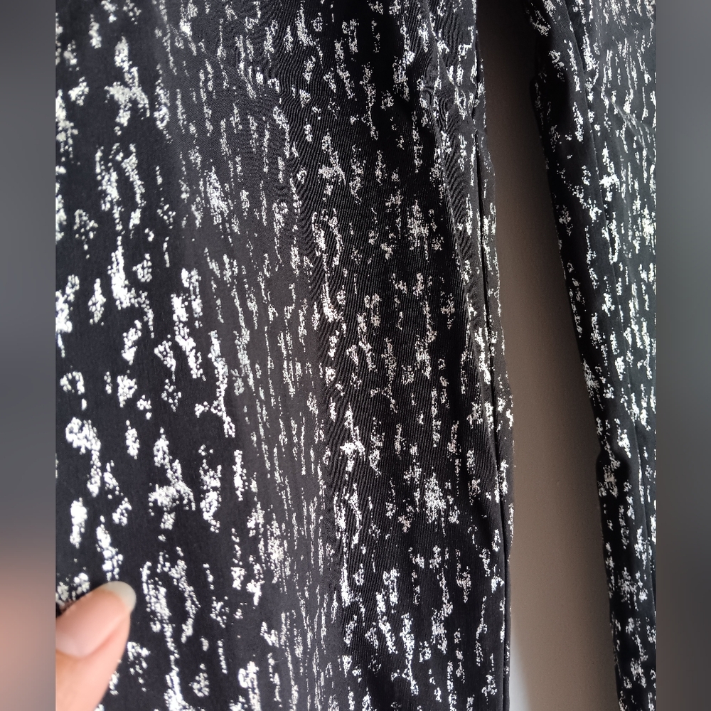 Peck & Peck Black Pants with Silver Pattern NWT - Picture 2 of 8
